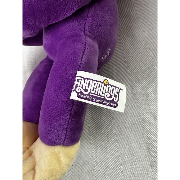 Commonwealth Fingerlings Monkey Purple Plush Stuffed Animal Chimp Ape 12" - Picture 4 of 7